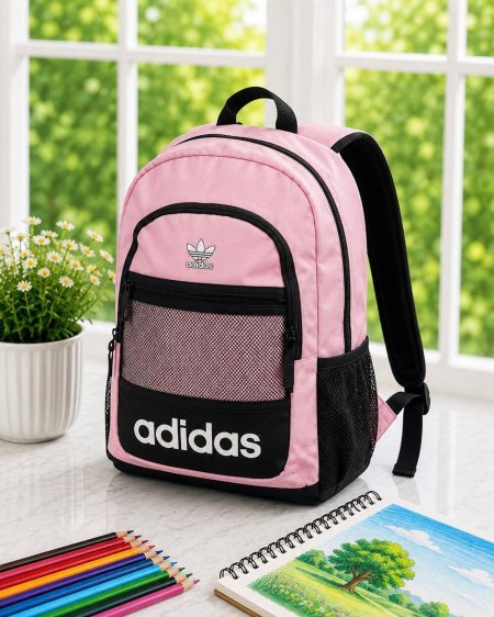 شنتة Adidas شباب وصبايا جودة عالية  مع شبك زهري